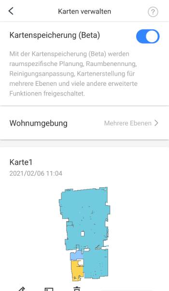 Der Roboter kann bis zu vier Etagen kartieren.