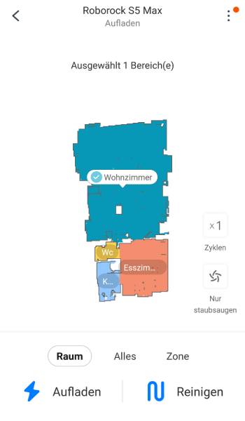 Es ist natürlich möglich, dem Roboter nur einzelne Räume saugen oder wischen zu lassen.