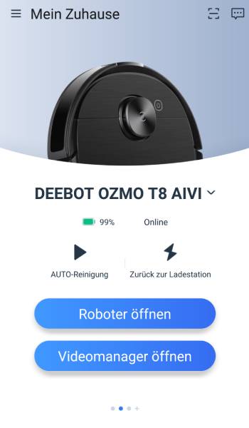 Hier geht es zum Roboter oder zum Videomanager.