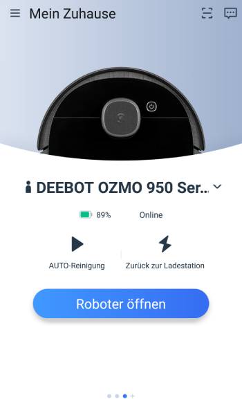 Das ist zu sehen, wenn die App geöffnet wird.