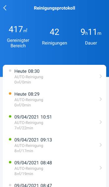 Wer sich dafür interessiert, kann sich auch das Reinigungsprotokoll ansehen.