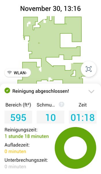 Neben der Kartenansicht, erhalten Sie noch folgende Daten.