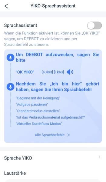 Der Roboter hat einen integrierten Sprachassistenten namens Yiko.