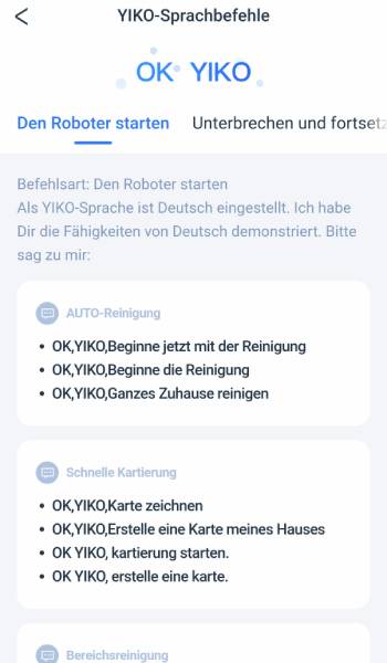 Der Roboter hat einen integrierten Sprachassistenten.