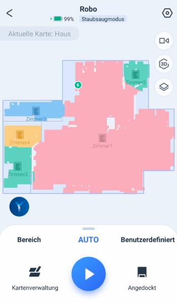 Hier wird die aktuell verwendete Karte angezeigt.