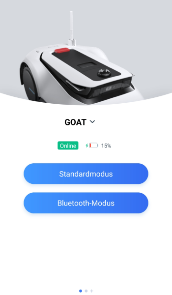 Für den Standardmodus muss der Roboter mit dem Internet verbunden sein, für die Bluetooth-Verbindung ist eine kurze Distanz zum Gerät erforderlich.