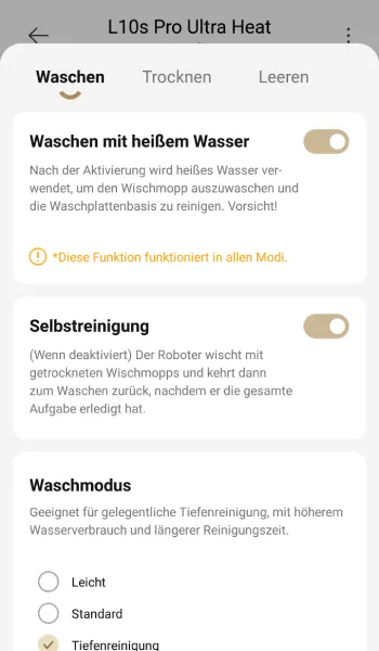 Vor allem die Wisch-Features und die möglichen Wisch-Einstellungen sind ein Highlight.