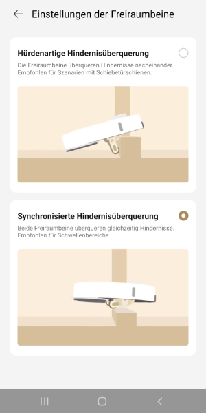 Die Hindernisüberwindung ist auf verschiedene Arten möglich