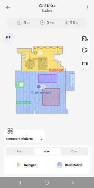Farbig markierte Bereiche machen die Raumplanung einfach: Alles ist übersichtlich einzeichnet und individuell anpassbar.