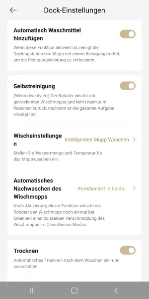 Die Station lässt sich individuell konfigurieren: Waschdauer, Wassertemperatur und Trocknungszeit sind flexibel einstellbar.
