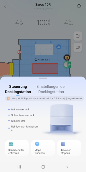 Schnellfunktionen Dockingstation
