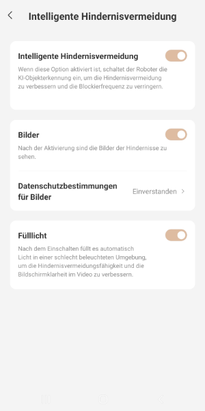Intelligente Hindernisvermeidung
