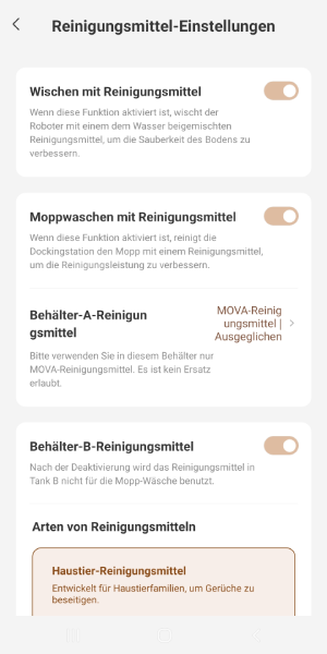 Reinigungsmittel kann zum Wischen und Moppwaschen verwendet werden