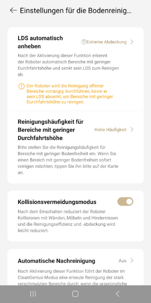 Laserturm wird abgesenkt