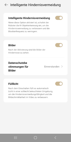 Intelligente Hindernisvermeidung