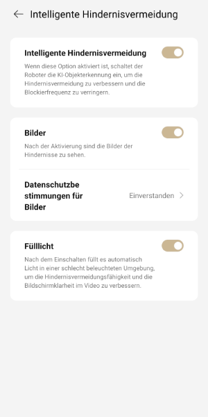 Intelligente Hindernisvermeidung