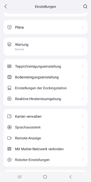 Überblick über die Einstellungen