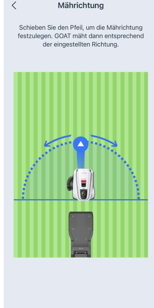 Die Mährichtung kann ganz genau bestimmt werden