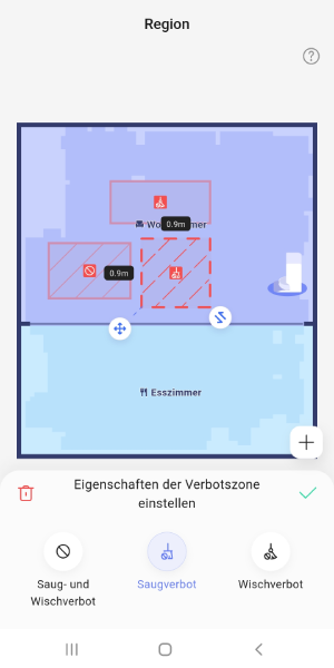 Sperrzonen und wischfreie Zonen