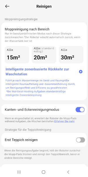 Einstellungen Dockingstation