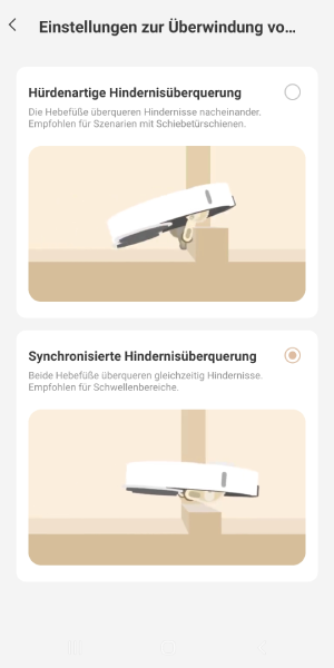 Art der Hürdenüberwindung