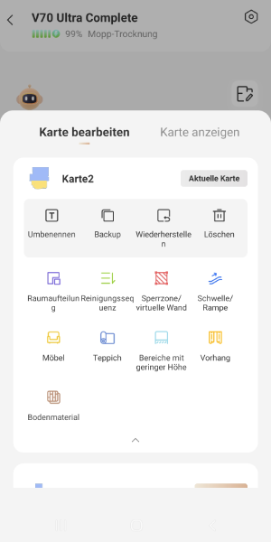 Möglichkeiten der Kartenbearbeitung