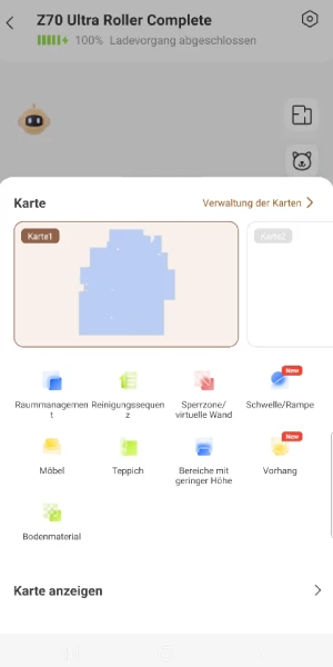 Räume lassen sich umbenennen, teilen, zusammenführen und individuell anpassen.
