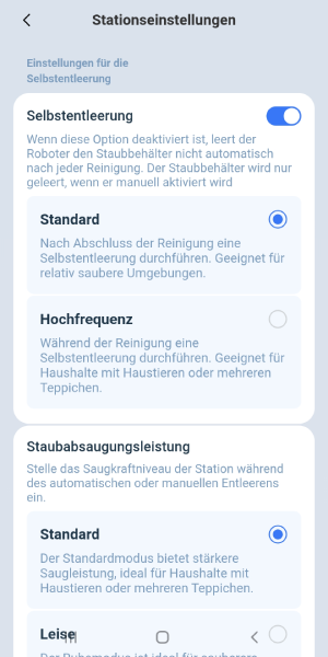 Stationseinstellungen