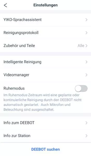 So sehen die Einstellungen aus.
